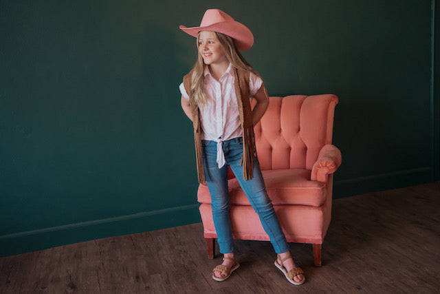 Kids Fringe Whip Stitch Vest image 9