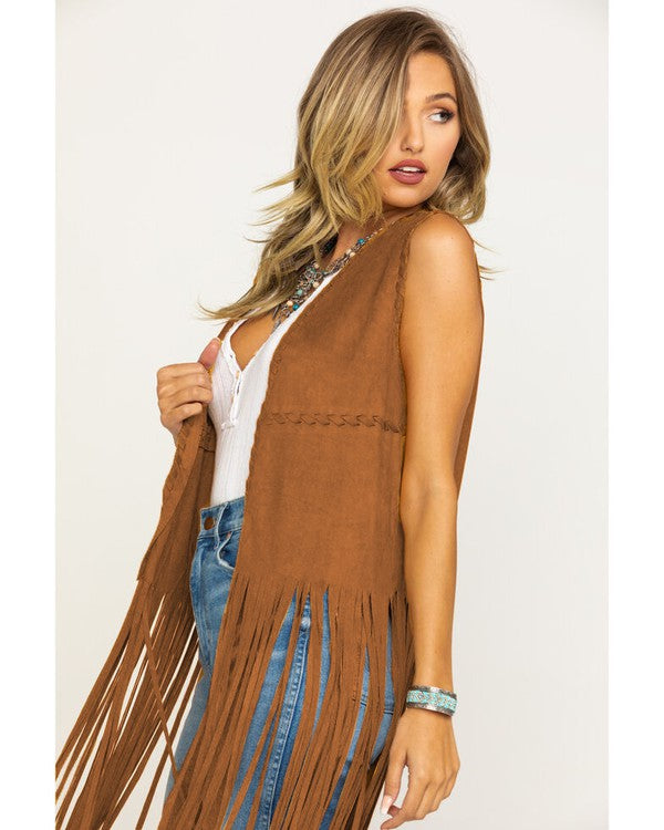 Fringe Whip Stitch Vest image 5