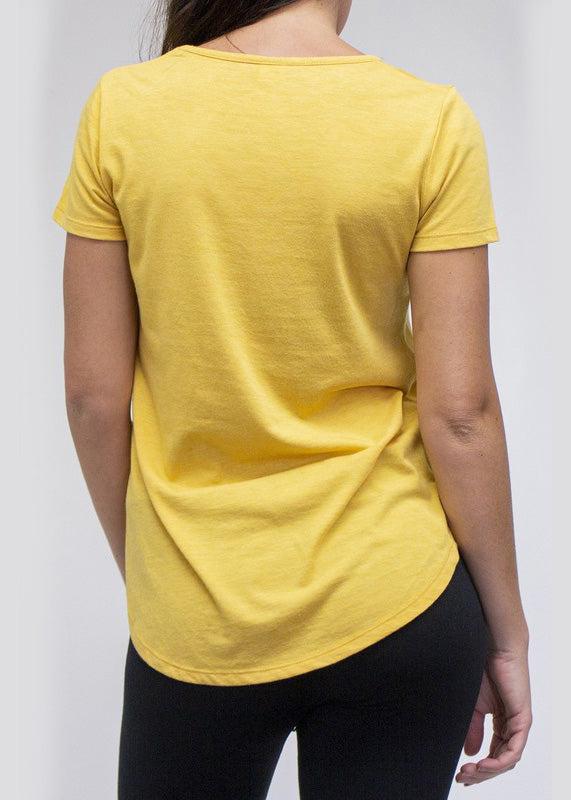 Tri Blend Scoop Neck Tee Tiffany Blue image 2