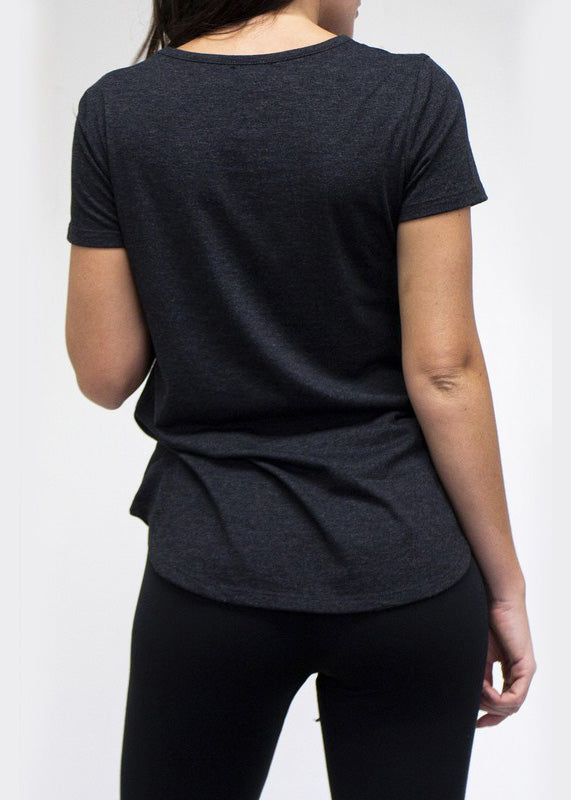 Tri Blend Scoop Neck Tee Tiffany Blue image 8