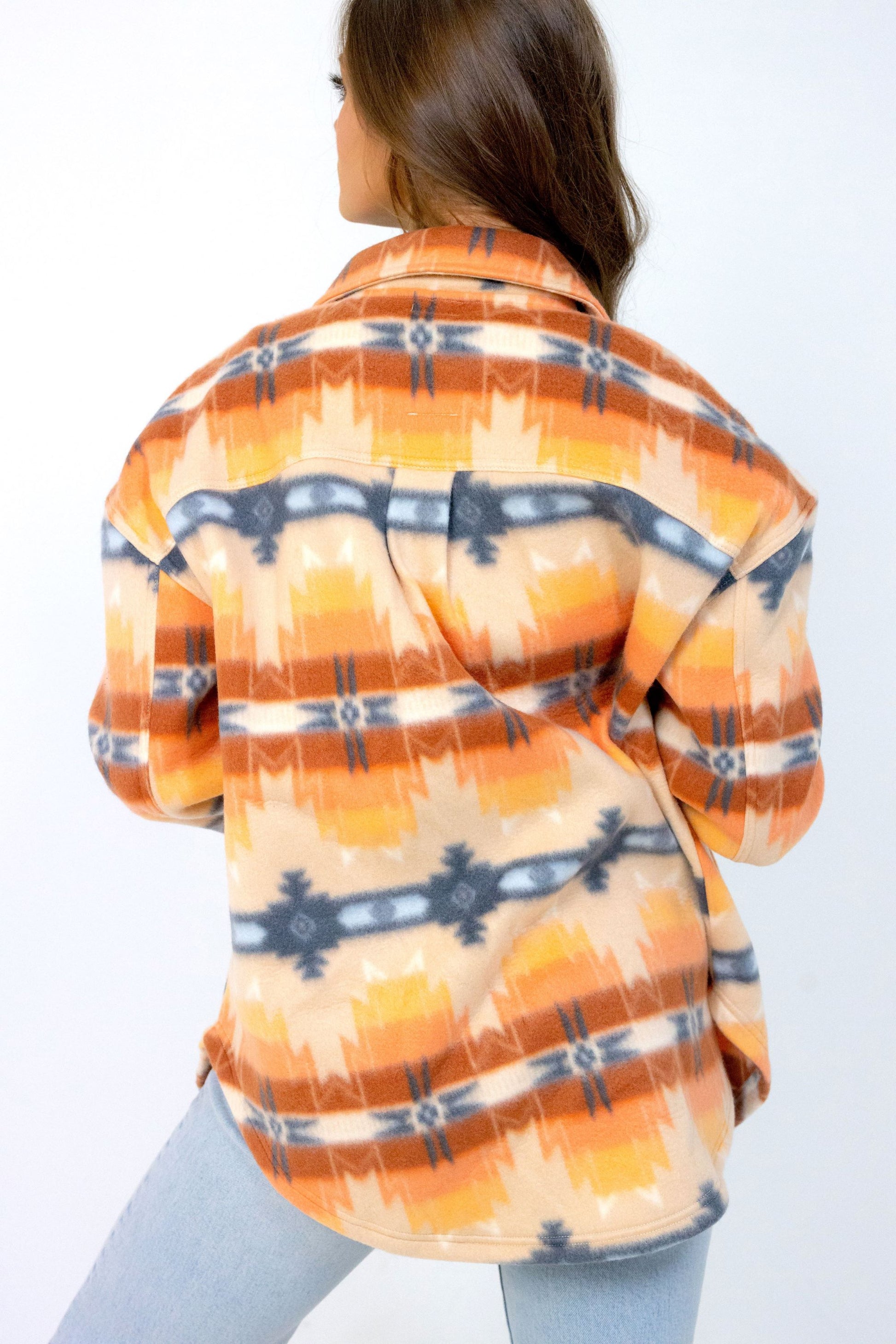 Women's Polar Fleece Shacket Sandstone image 1