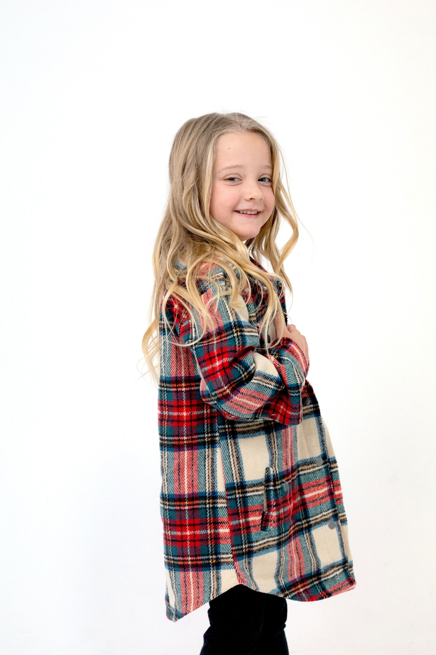Kid's Shacket Winter Tartan