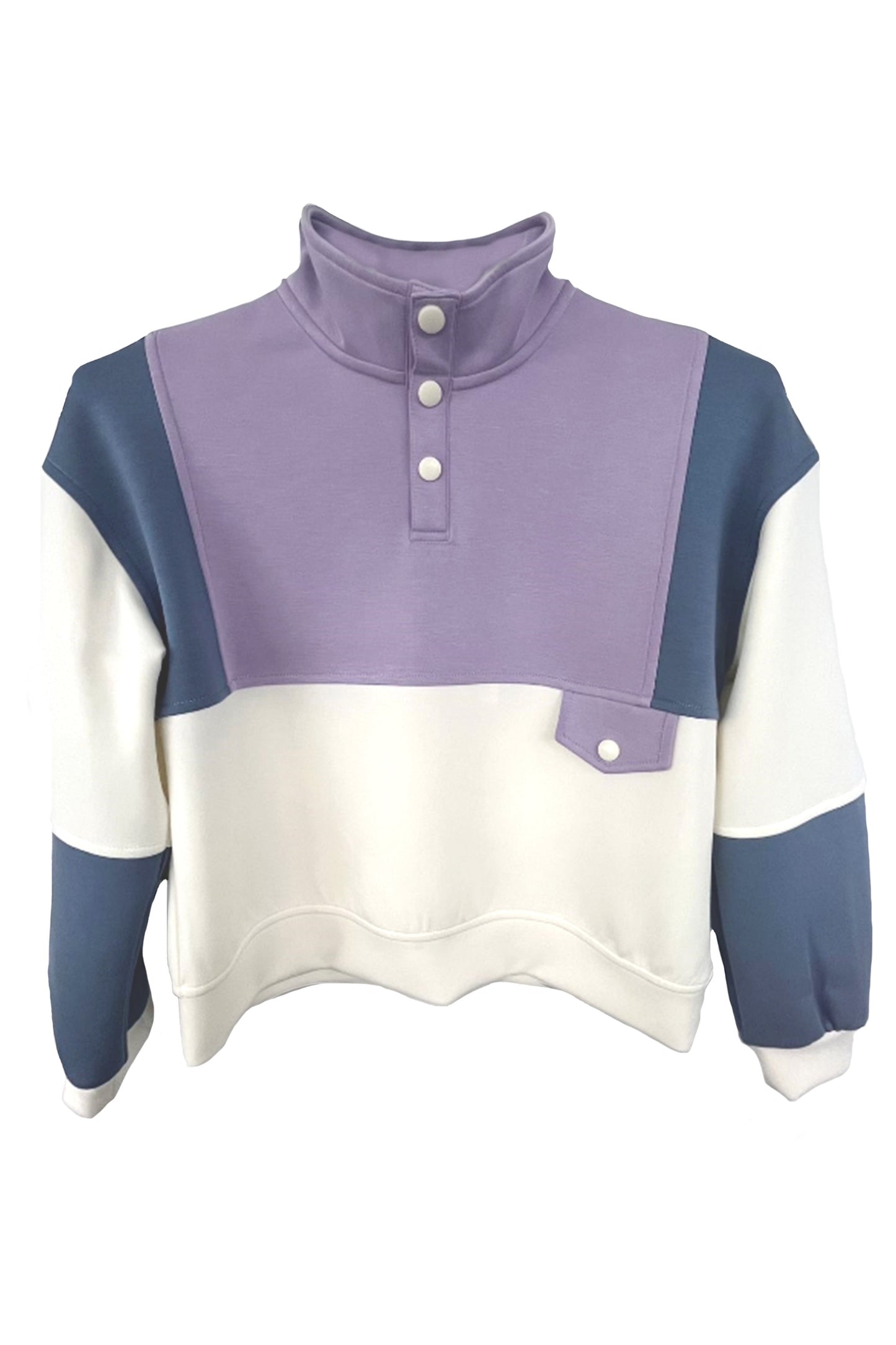 Girls' Scuba Color Block Sweater