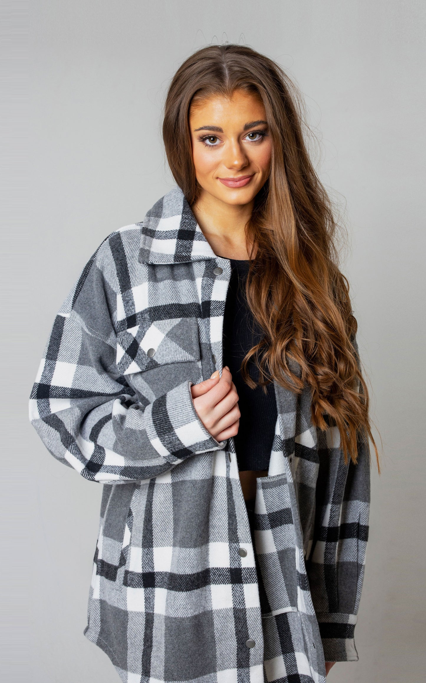 Women's Brushed Tweed Shacket (Final Few)