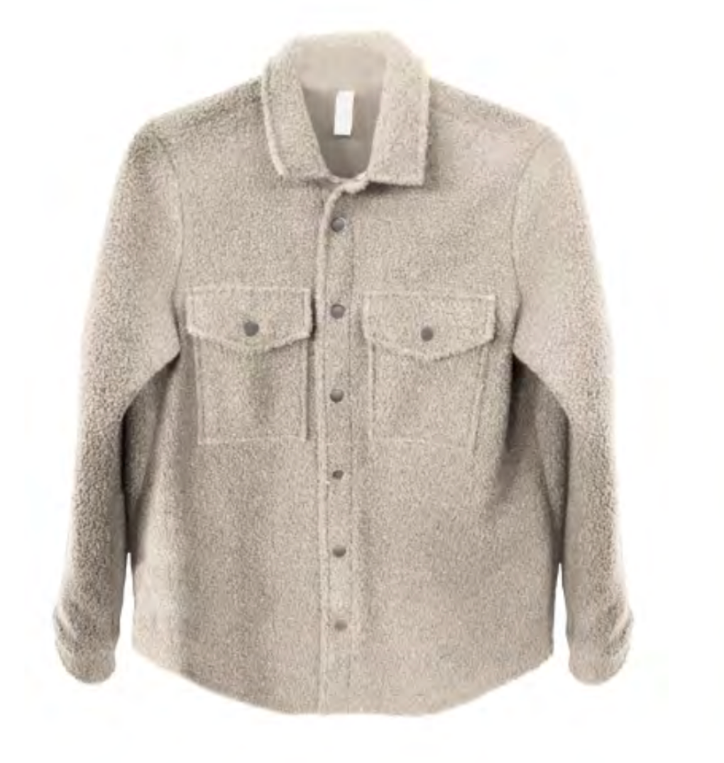Women's Sherpa Button Up Jacket