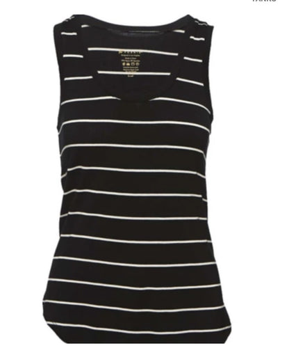 Kid's Stripe Tank Black image 0
