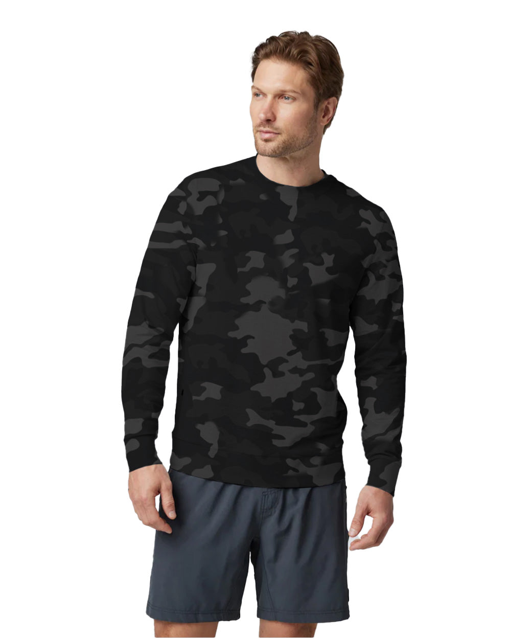 Men's Yoga Crew Neck Black image 2