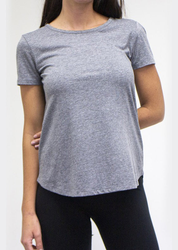 Tri Blend Scoop Neck Tee Tiffany Blue image 5