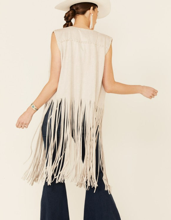 Fringe Whip Stitch Vest image 11