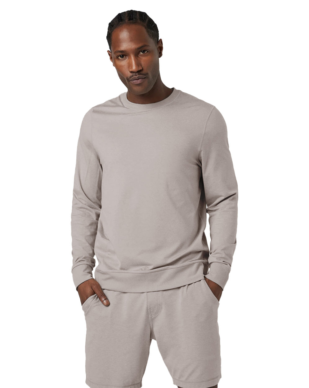 Men's Yoga Crew Neck Black image 1
