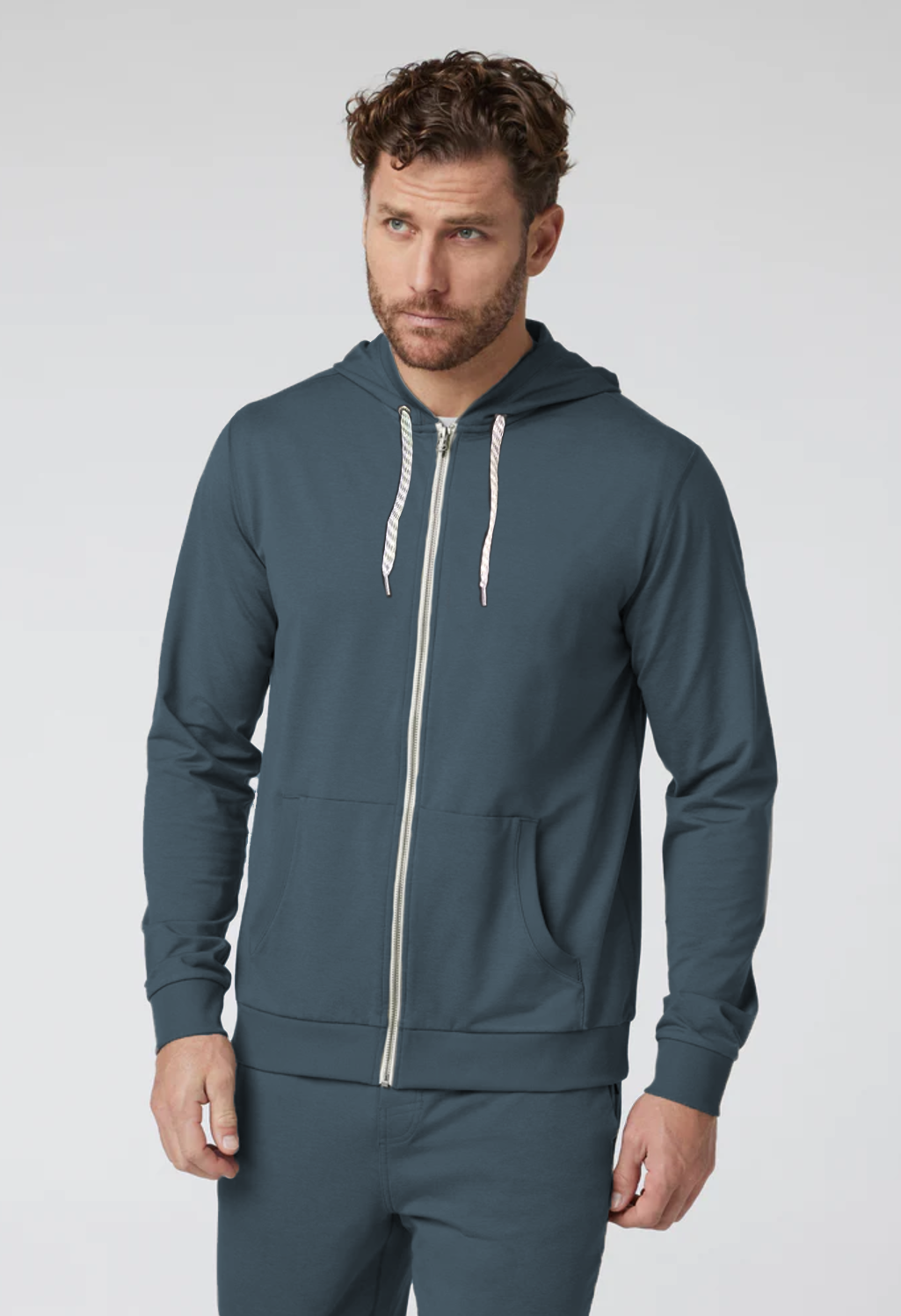 Men's Yoga Zip-Up Cape Olive image 0