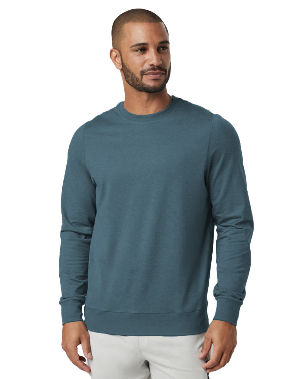 Men's Yoga Crew Neck Black image 3